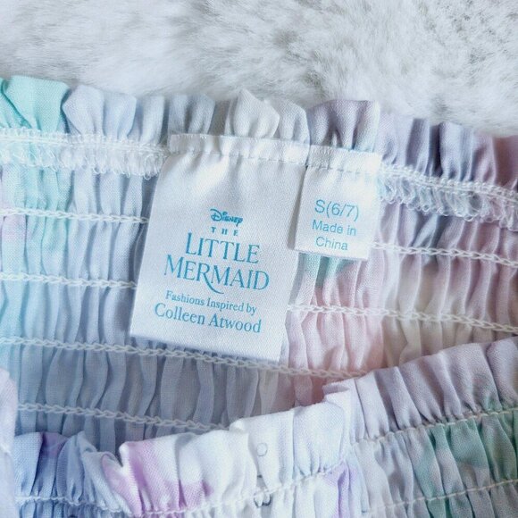 Girls' Disney The Little Mermaid Tie-Dye Top 3KIDZ-AK - Picture 4 of 4